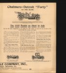 1910 Chalmers-Detroit “30” 1910 $1,500 Chalmers-Detroit “Forty” for 1910 2750 AACA Library right of 2 pages 2