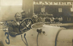 1911 8 Elgin Auto Races Buck-Pope Hartford Seriously Hurt and his Mechanician killed Webb Photos Lettin RPPC front