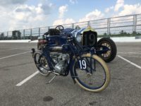 1911 National Speedway Roadster & National Moto Cycle No. 19 Time Machine 2018 6 17 SVRA IMS Ragtime Racers