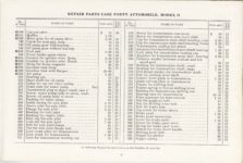 1913 CASE FORTY Model O AUTOMOBILE REPAIR PRICE LIST 8.5″x5.5″ page 41
