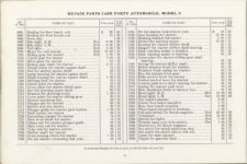 1913 CASE FORTY Model O AUTOMOBILE REPAIR PRICE LIST 8.5″x5.5″ page 54
