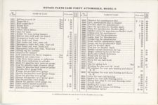 1913 CASE FORTY Model O AUTOMOBILE REPAIR PRICE LIST 8.5″x5.5″ page 57