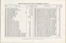 1913 CASE FORTY Model O AUTOMOBILE REPAIR PRICE LIST 8.5″x5.5″ page 63