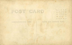 1913 ca CASE “WILD BILL” ENDICOTT CASE CAR TORNADO A.e.M. 27 RPPC back