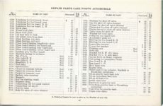 1914 ca. CASE FORTY AUTOMOBILE REPAIR PRICE LIST 8.5″x5.5″ page 47