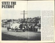RACING STUTZ Introduction by Phil Hill By Mark Howell Ballentine 5.25″×8.25″ x2 GC pages 28 & 29