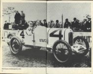 RACING STUTZ Introduction by Phil Hill By Mark Howell Ballentine 5.25″×8.25″ x2 GC pages 46 & 47