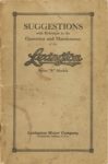 1918 1919 1920 LEXINGTON SUGGESTIONS with Reference to the Operation and Maintenance of the Lexington Series “R” Models 6″×9″ GC Front cover