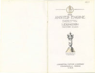 1920 LEXINGTON THE ANSTED ENGINE 4″×6.25″ x2 GC Inside front cover & page 1