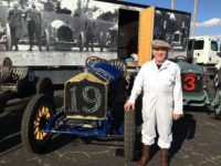 2019 1 16 Ragtime Racers Bondurant Raceway Phoenix, AZ 1911 National Speedway Roadster next to Charles Test