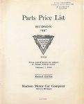 1916 HUDSON “40” Parts Price List Burton Historical Collection Detroit Public Library page 1