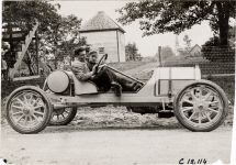1909 CHAMLERS DETROIT Crown Point Races Driver and passenger photo Burton Historical Collection Detroit Public Library