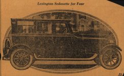 1922 ca. LEXINGTON Lexington Sedanette for Four clipping 6.5″×4″ AACA Library