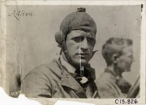 1910 NATIONAL Vanderbilt Cup Races driver Johnny Aitken Came in 3rd photo Burton Historical Collection Detroit Public Library