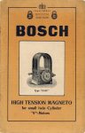 1914 ca. BOSCH HIGH TENSION MAGNETO 5.75″×8.75″ Front cover