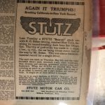 1915 5 23 Indy 500 New York THE SUN newspaper STUTZ ad
