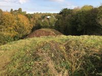 2018 10 31 London to Brighton Run Bartlow Hills 1,000 year old Roman Mounds