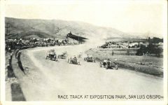 1910 RACE TRACK AT EXPOSITION PARK SAN LUIS OBISPO postcard front