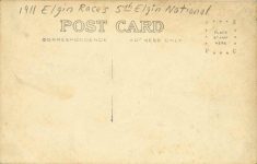 1911 Elgin Auto Races Buck Pope Hartford 5th Webb Photos Lethir RPPC back