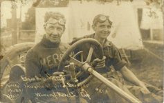 1911 Elgin Auto Races Hughie Hughes Mercer Winner of Kane Co Cup 2H2 Webb Photos Lethir RPPC front
