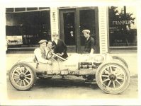 1916 ca ROMANO Car 29 Pikes Peak racer Henri North passenger snapshot 4.75″×4.5″ front