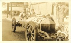 1916 ca. ROMANO Car 3 Pikes Peak racer Henri North passenger snapshot 5.75″×3.5″ front