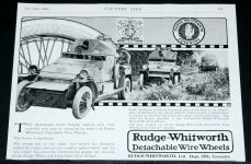 1916 10 14 Rudge-Wentworth Detachable Wire Wheels COUNTRY LIFE ad Andris Collection