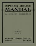 1916 HUDSON Super 6 MANUAL front cover RRM Andris Collection