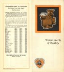 1925-26 ca. SCHEBLER Model “S” Carburetor Trade marks of Quality 8”×9″ Front Back