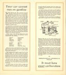 1925-26 ca. SCHEBLER Model “S” The inside story of the World’s Finest Carburetor 8”×9″ Inside