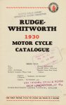 1930 RUDGE-WHITWORTH MOTOR CYCLE CATALOGUE Detroit Public Library page 1