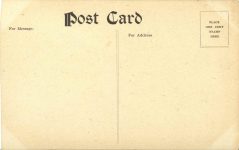1908 10 24 Vanderbilt Race Locomobile Car 16 Robertson approaching turn at Jericho postcard back