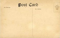 1908 10 24 Vanderbilt Race The Last Lap Robertson postcard back 2