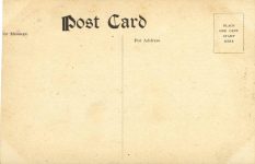 1908 10 24 Vanderbilt Race The Locomobile No. 16 A curve on Motor Parkway postcard back