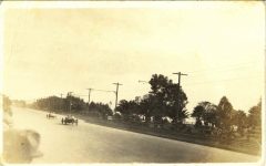 1916 Santa Monica, Cal Lewis Jackson This is the car that run in 2 xxxxx cut them down Killed four people some sight RPPC front