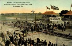 1911 Vanderbilt Race Repair Pits and Starting Point Savannah, Ga postcard front