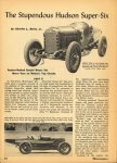 1950 12 1917 The Stupendous Hudson Super-Six Part 2 by Charles L. Betts, Jr. Motorsport magazine Vol. 1 No. 3 8″×11″ page 12