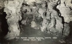 CRYSTAL CAVE Spring Valley, WISCONSIN Old Mother Hubbard Cupboard RPPC front