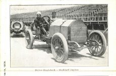 1909 6 17 1909 Driver Englebeck Stoddard-Dayton SCENES OF THE COBE CUP AUTOMOBILE RACE COURSE postcard x4 postcard 1