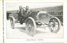 1909 6 17 1909 Driver Pierce Fal Car SCENES OF THE COBE CUP AUTOMOBILE RACE COURSE postcard x4 folder postcard 3