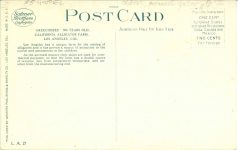 1910 ca. “OKEECHOBEE” 500 years old California Alligator Farm Los Angeles postcard back