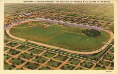 1935 ca. Indy 500 INDIANAPOLIS MOTOR SPEEDWAY GREATEST AUTOMOBILE RACE COURSE IN THE WORLD 3A-H763 postcard front