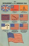 1940 ca. DEVELOPMENT of the AMERICAN FLAG postcard front