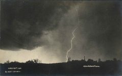 1900 When Nature Frawns Lightning By Bert Crowell RPPC front