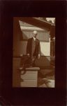 1906 ca. CAT Your standing outside uncle and cat RPPC front