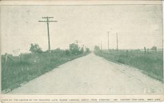 1909 Cobe Cup COURSE OF THE WESTERN AUTO RACES LOOKING NORTH FROM CRESTON, IND postcard front