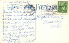 1938 2 4 ORANGE BLOSSOMS IN THE SUNSHINE STATE Florida postcard back