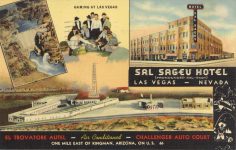 1940 ca. LAS VEGAS, NEVADA SAL SAGEU HOTEL postcard front