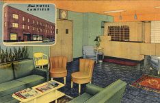 1940 ca. New HOTEL CAMFIELD Minneapolis, MINN postcard front