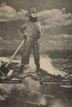 1940 ca. PAUL BUNYAN MADO INDUSTRIES International Falls, MINN postcard front